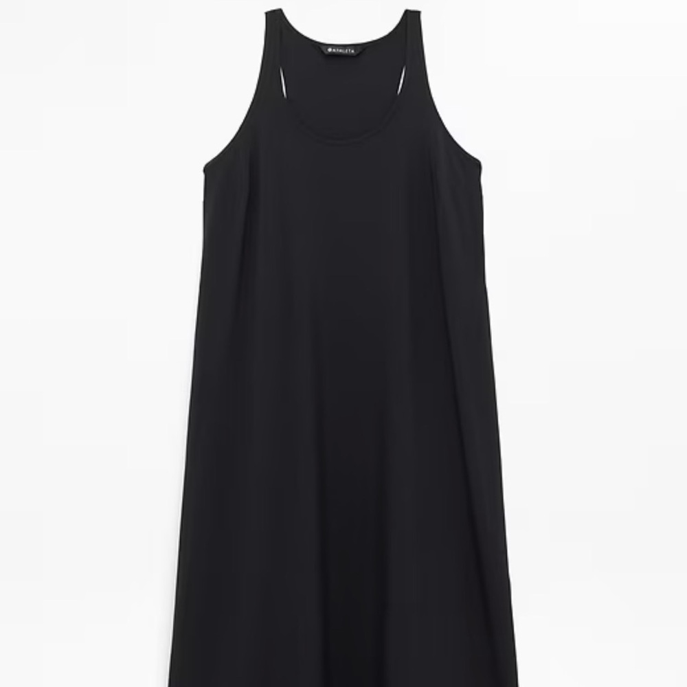 Athleta Black Racerback High-Low Maxi Dress - Picture 8 of 10